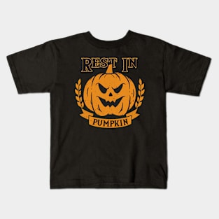 Rest In Pumpkin Kids T-Shirt